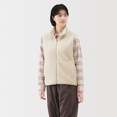 【ネットストア先行販売】婦人　ボアフリースベスト