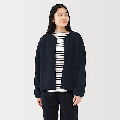 婦人　ボアフリースジャケット