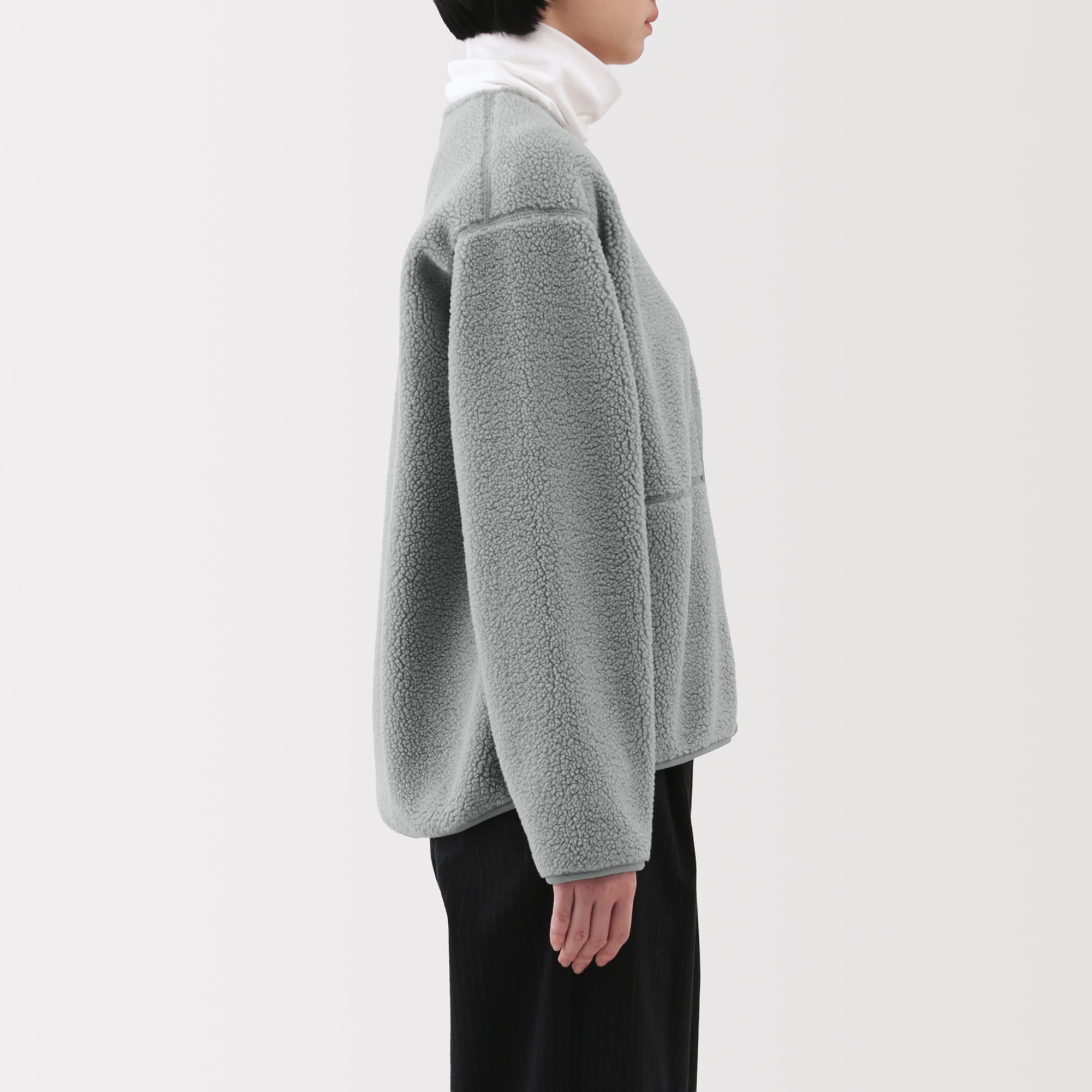 婦人　ボアフリースジャケット