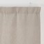 麻平織太番手ノンプリーツカーテン／生成