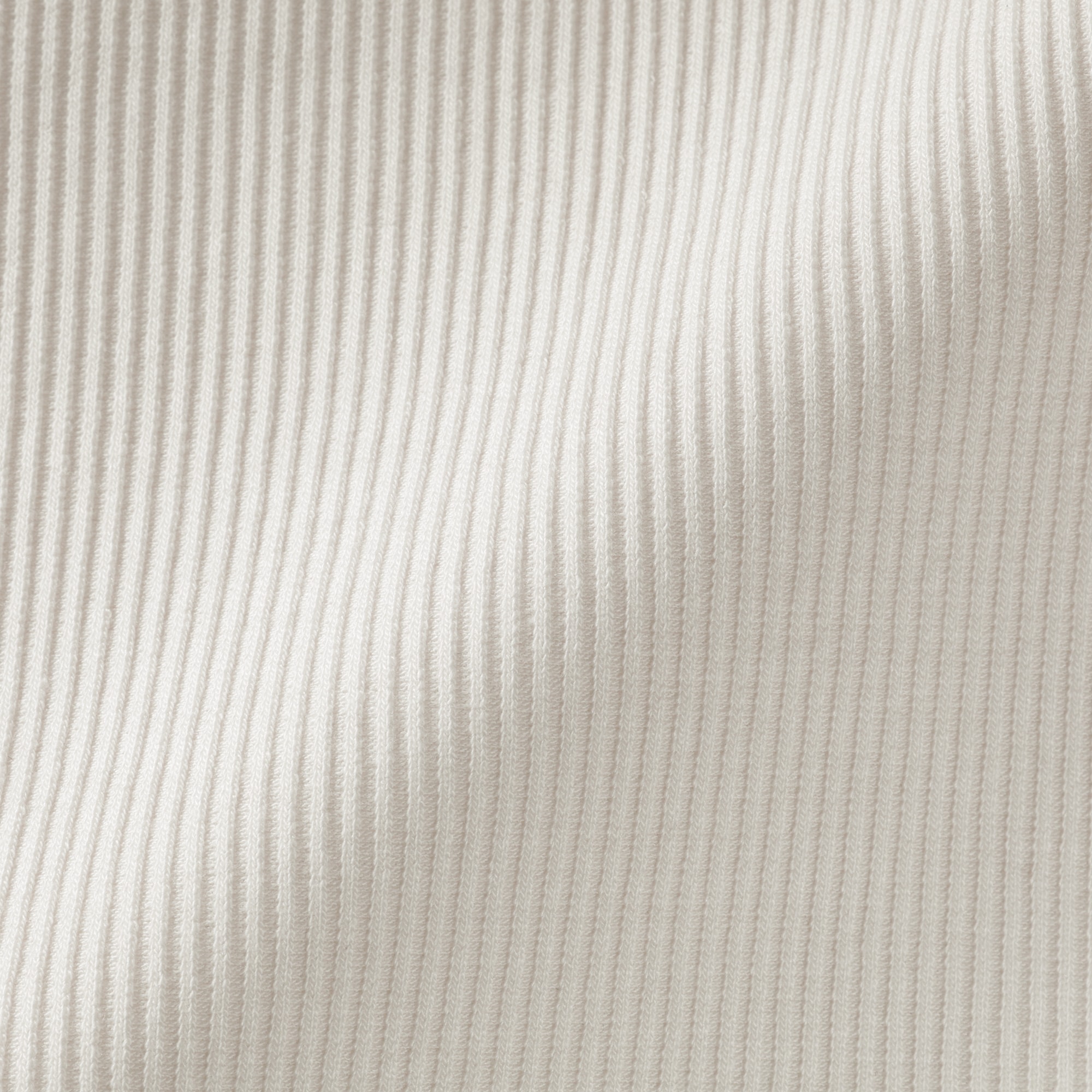 婦人　なめらかリブ編みクルーネック長袖カーディガン