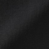 婦人　なめらかリブ編みクルーネック長袖カーディガン