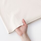 婦人　なめらかリブ編みクルーネック長袖Ｔシャツ