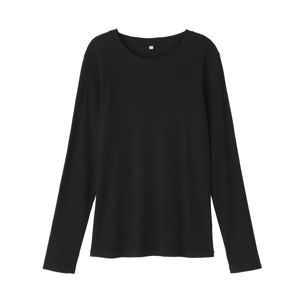 婦人　なめらかリブ編みクルーネック長袖Ｔシャツ