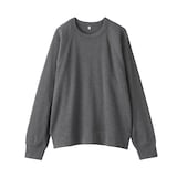 婦人　ワッフル編みクルーネック長袖Ｔシャツ