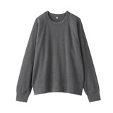 婦人　ワッフル編みクルーネック長袖Ｔシャツ