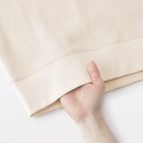 婦人　ワッフル編みクルーネック長袖Ｔシャツ