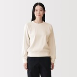 婦人　ワッフル編みクルーネック長袖Ｔシャツ