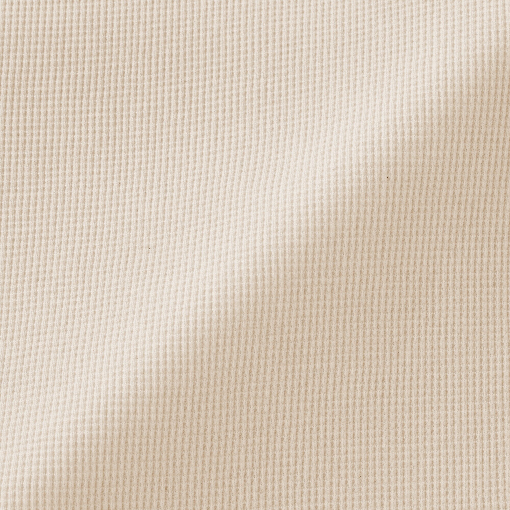 婦人　ワッフル編みクルーネック長袖Ｔシャツ