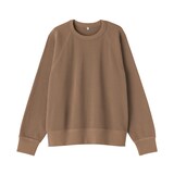 婦人　ワッフル編みクルーネック長袖Ｔシャツ