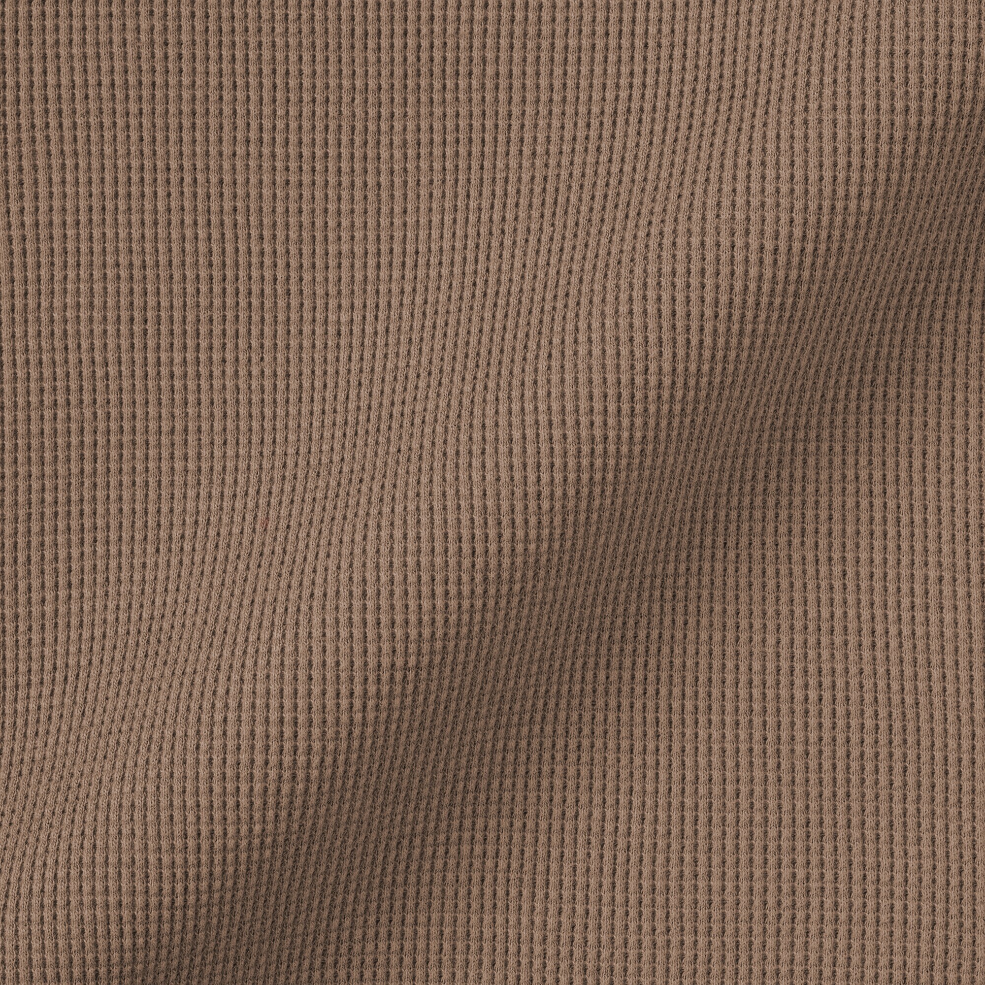 婦人　ワッフル編みクルーネック長袖Ｔシャツ