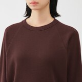 婦人　ワッフル編みクルーネック長袖Ｔシャツ