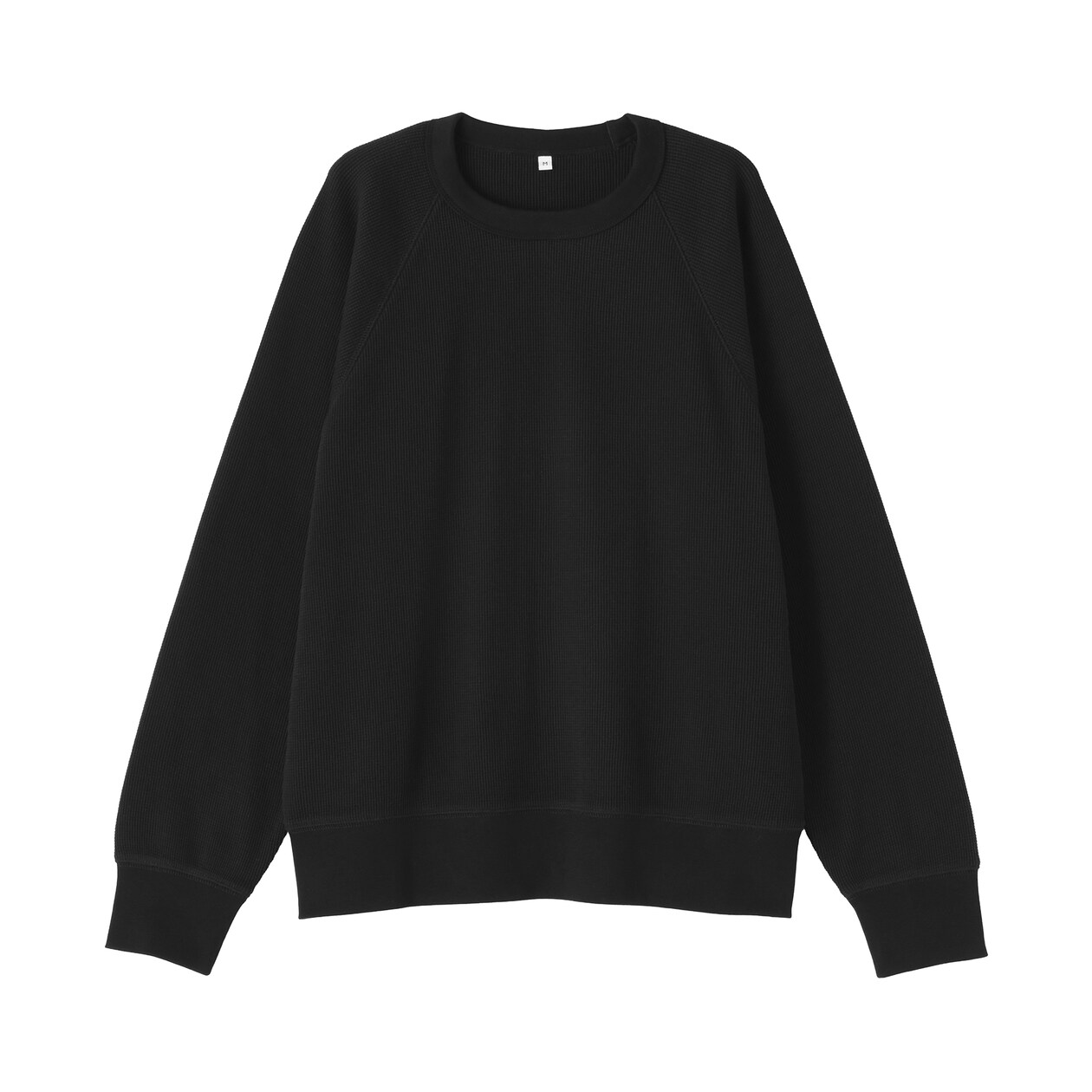 婦人　ワッフル編みクルーネック長袖Ｔシャツ