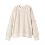 婦人　ワッフル編みクルーネック長袖Ｔシャツ