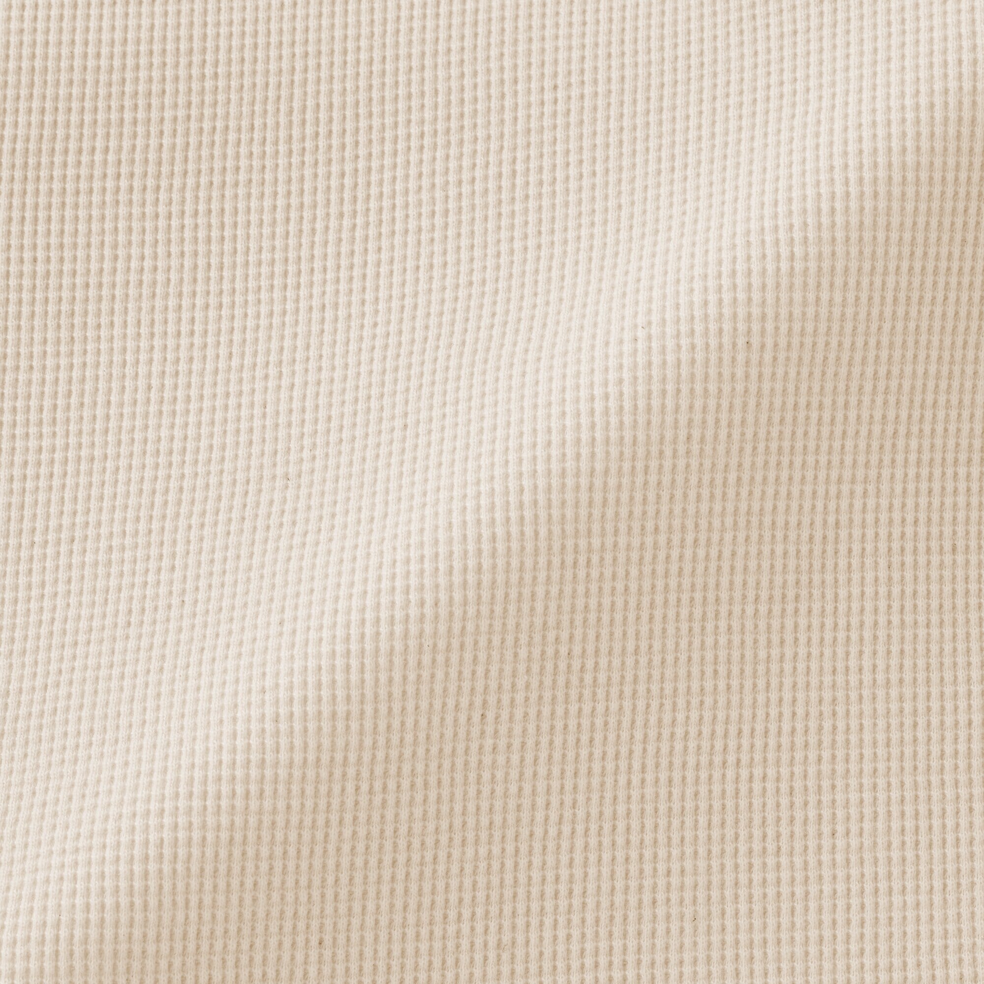 婦人　ワッフル編みクルーネック長袖Ｔシャツ