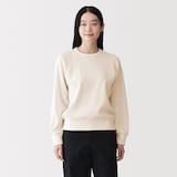 婦人　ワッフル編みクルーネック長袖Ｔシャツ