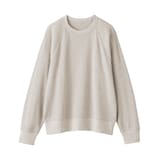 婦人　ワッフル編みクルーネック長袖Ｔシャツ