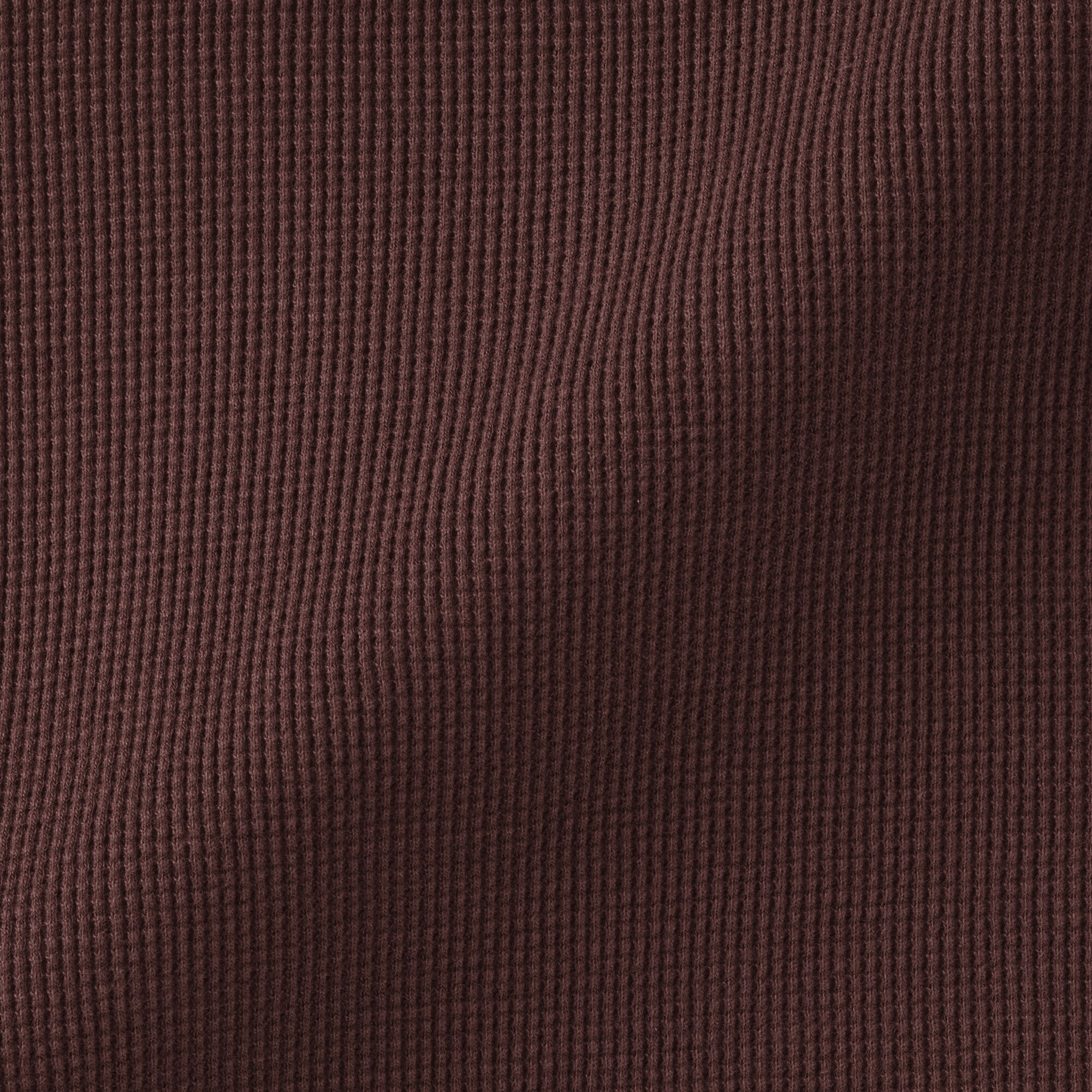 婦人　ワッフル編みクルーネック長袖Ｔシャツ