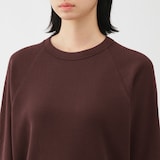 婦人　ワッフル編みクルーネック長袖Ｔシャツ