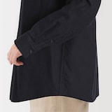 婦人　両面起毛フランネルレギュラーカラー長袖シャツ