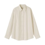 婦人　両面起毛フランネルレギュラーカラー長袖シャツ