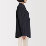 婦人　両面起毛フランネルレギュラーカラー長袖シャツ