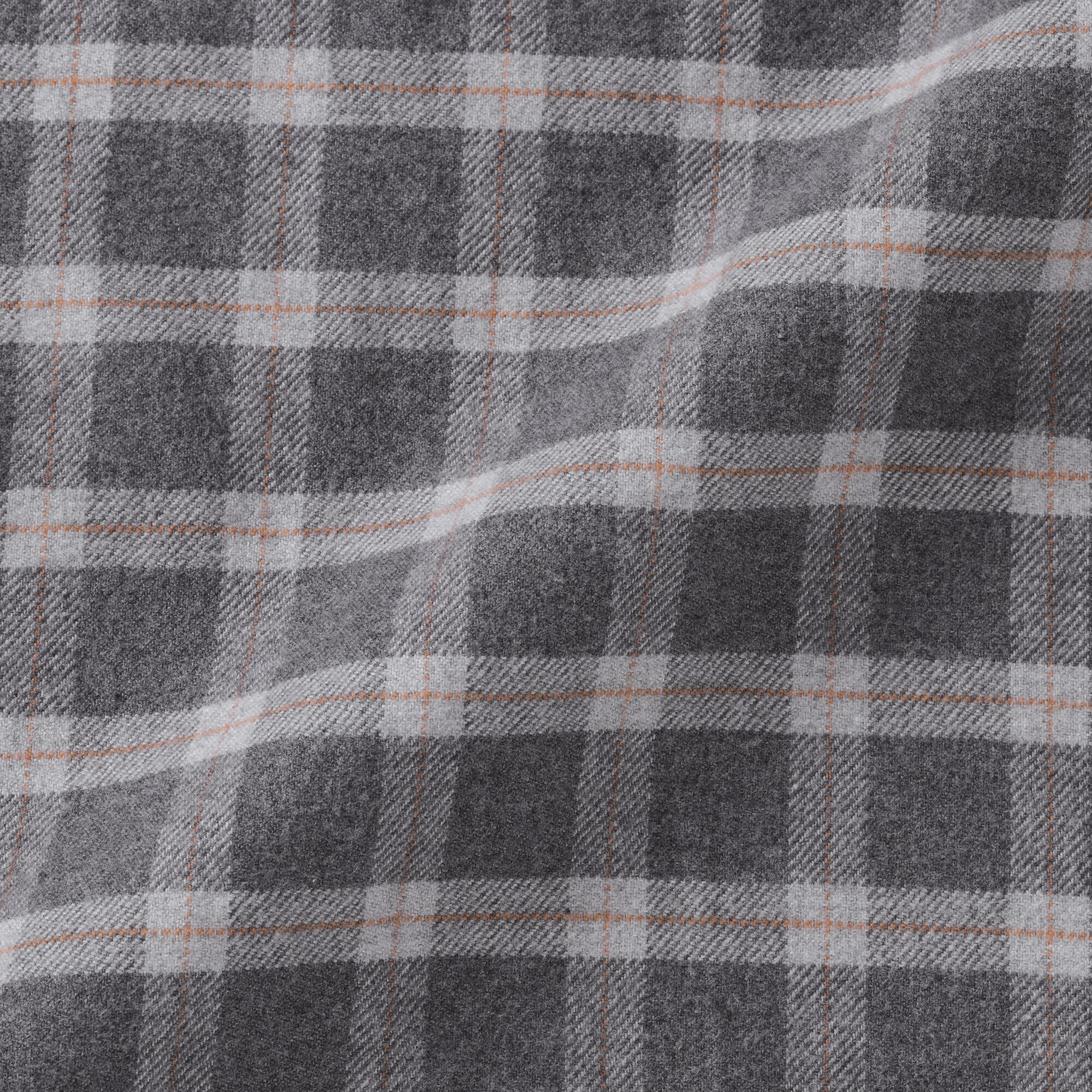 婦人　両面起毛フランネルレギュラーカラー長袖シャツ