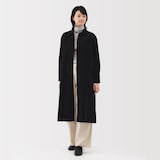 婦人　木の実から作ったカポック混コーデュロイ長袖ワンピース