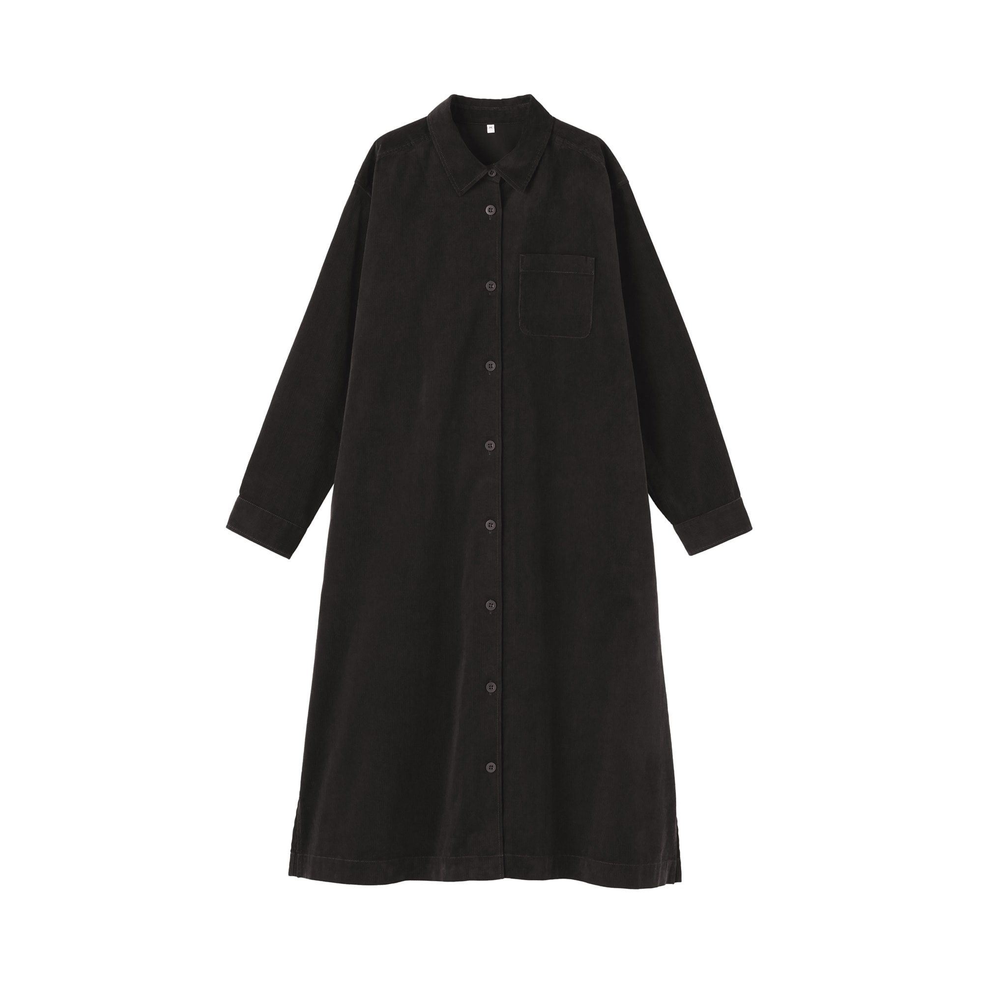 婦人 木の実から作ったカポック混コーデュロイ長袖ワンピース | 無印良品