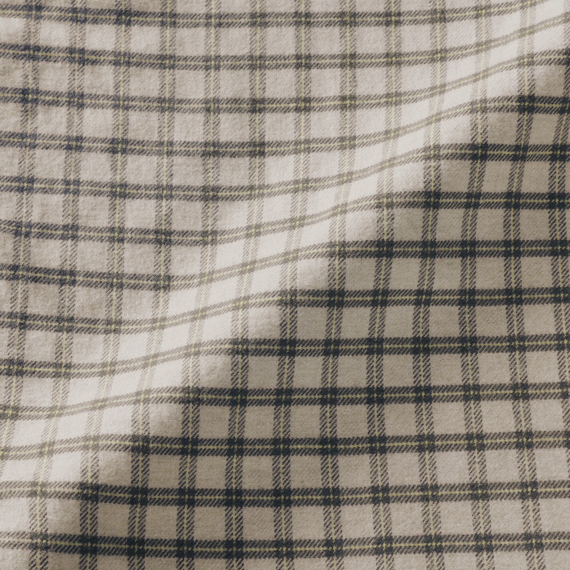 婦人　両面起毛フランネルスタンドカラー長袖ブラウス