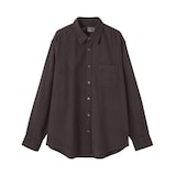 紳士　両面起毛フランネル長袖シャツ