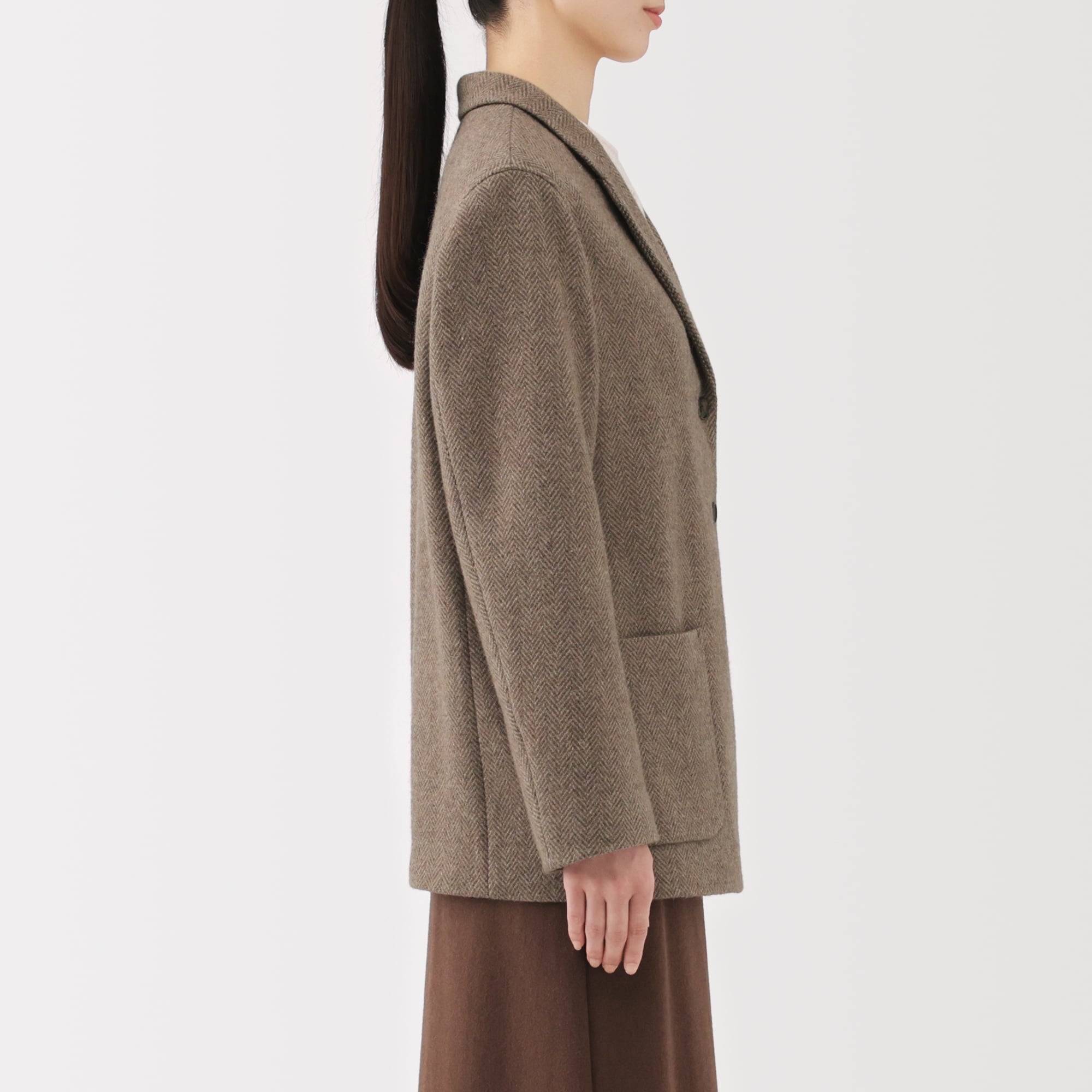 ❁ 【良品】JURGENLEHLアンゴラ混ツイードジャケット シルク ウール ❁ 【良品】JURGENLEHLアンゴラ混ツイードジャケット シルク ウール