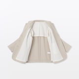 婦人　再生ウール混　ツイードジャケット（サンドベージュ）