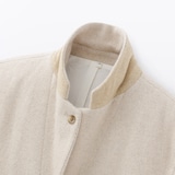 婦人　再生ウール混　ツイードジャケット（サンドベージュ）