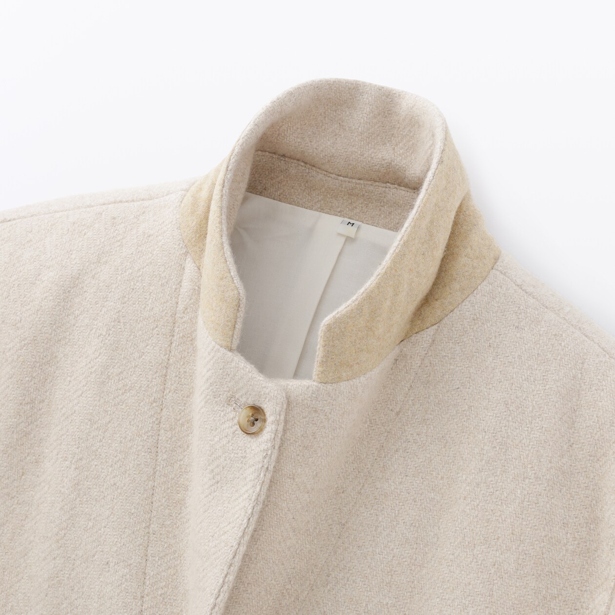 婦人　再生ウール混　ツイードジャケット（サンドベージュ）