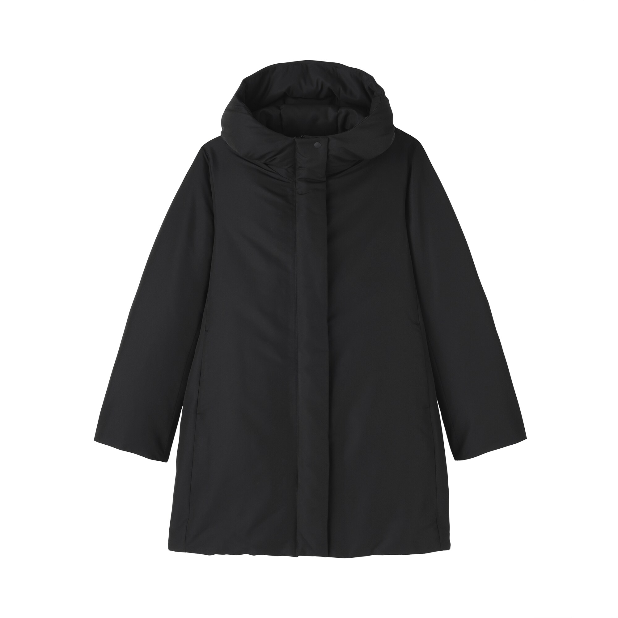 無印良品、今期新作　撥水ダウンミドルコート、XL黒 婦人 撥水ダウンミドルコート | 無印良品