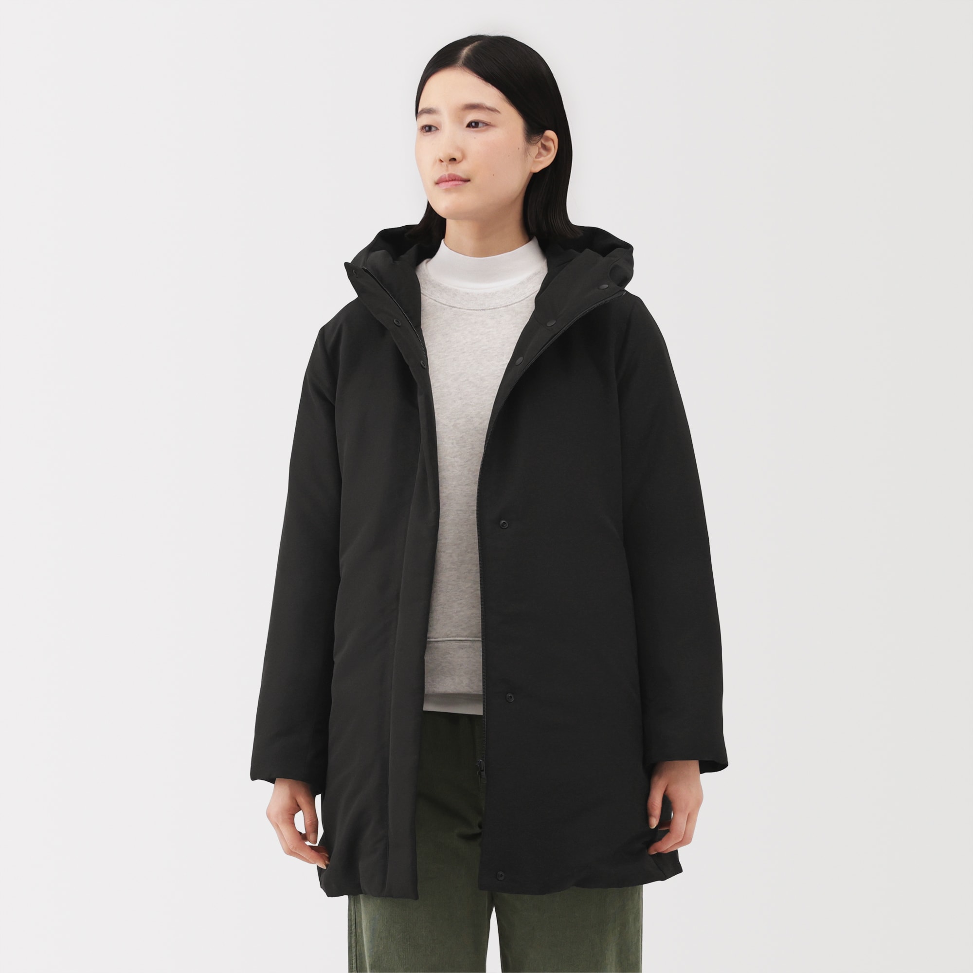 婦人 撥水ダウンミドルコート | 無印良品