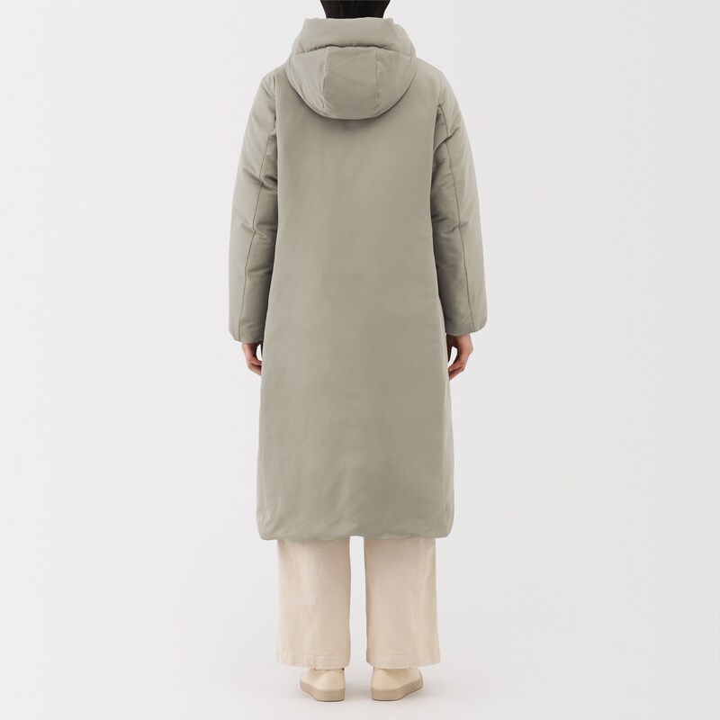 婦人　撥水ダウンロングコート