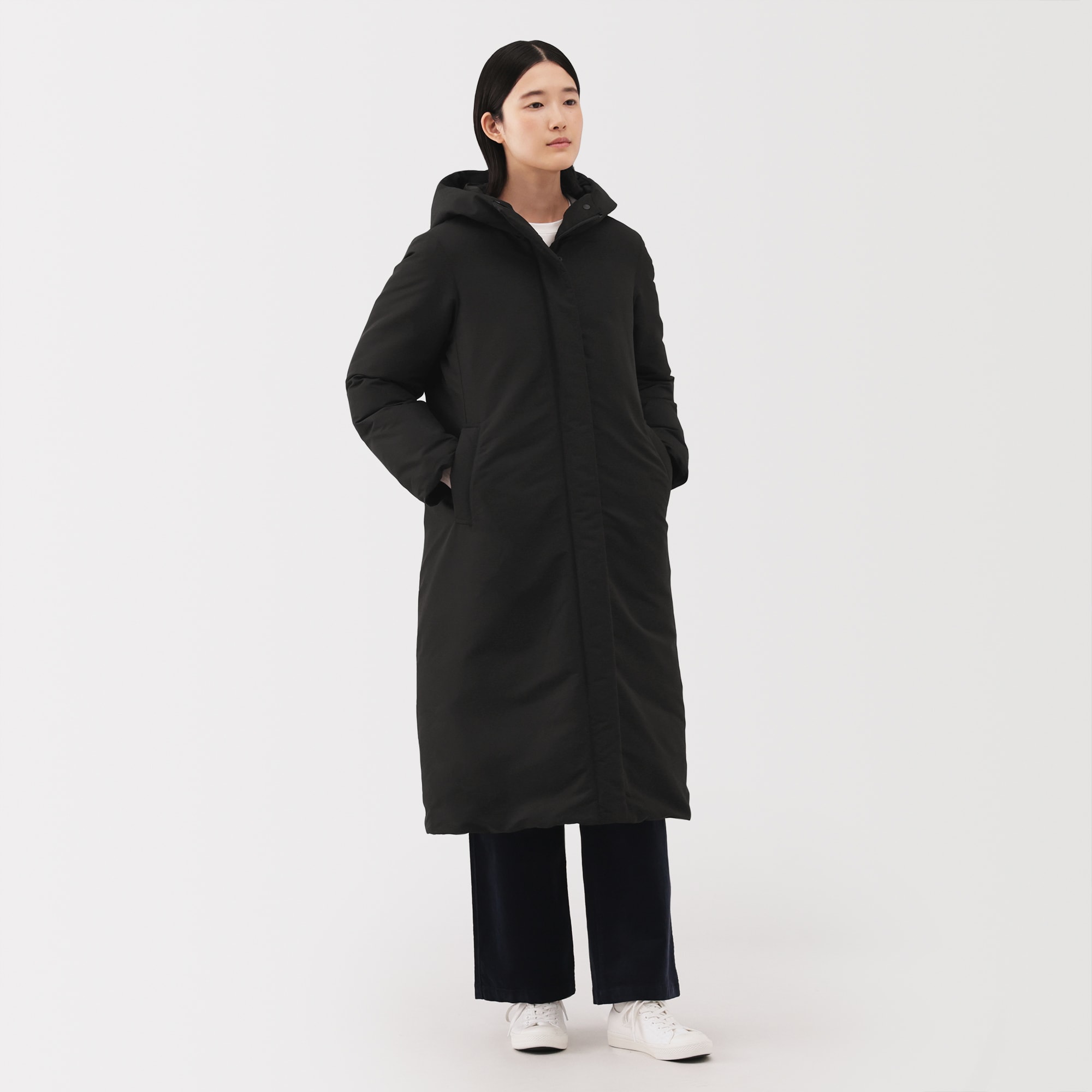 美品　無印良品　ダウンコート　XL ロングダウンコート MUJI (無印良品) - 美品 XLサイズ 無印良品 ロングダウン中綿