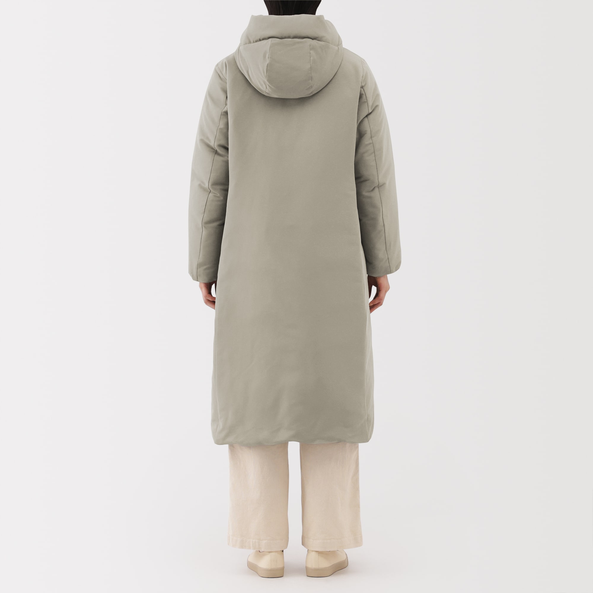 美品　無印良品　ダウンコート　XL ロングダウンコート 婦人 撥水ダウンロングコート | 無印良品