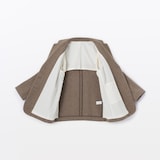 婦人　再生ウール混ツイードジャケット（ブラウン柄）