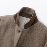 婦人　再生ウール混ツイードジャケット（ブラウン柄）