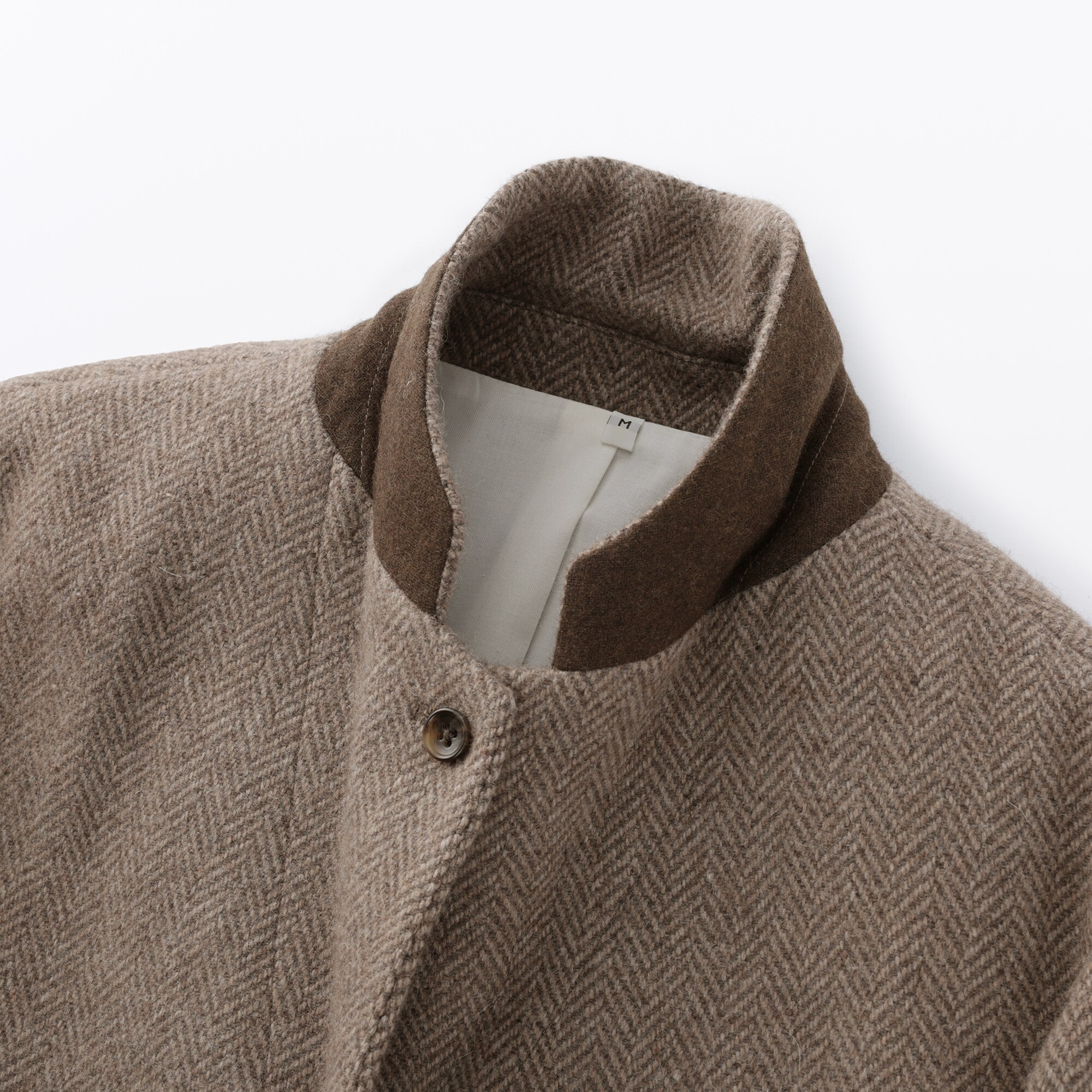 婦人　再生ウール混ツイードジャケット（ブラウン柄）