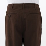 紳士　洗いざらしチノワイドパンツ