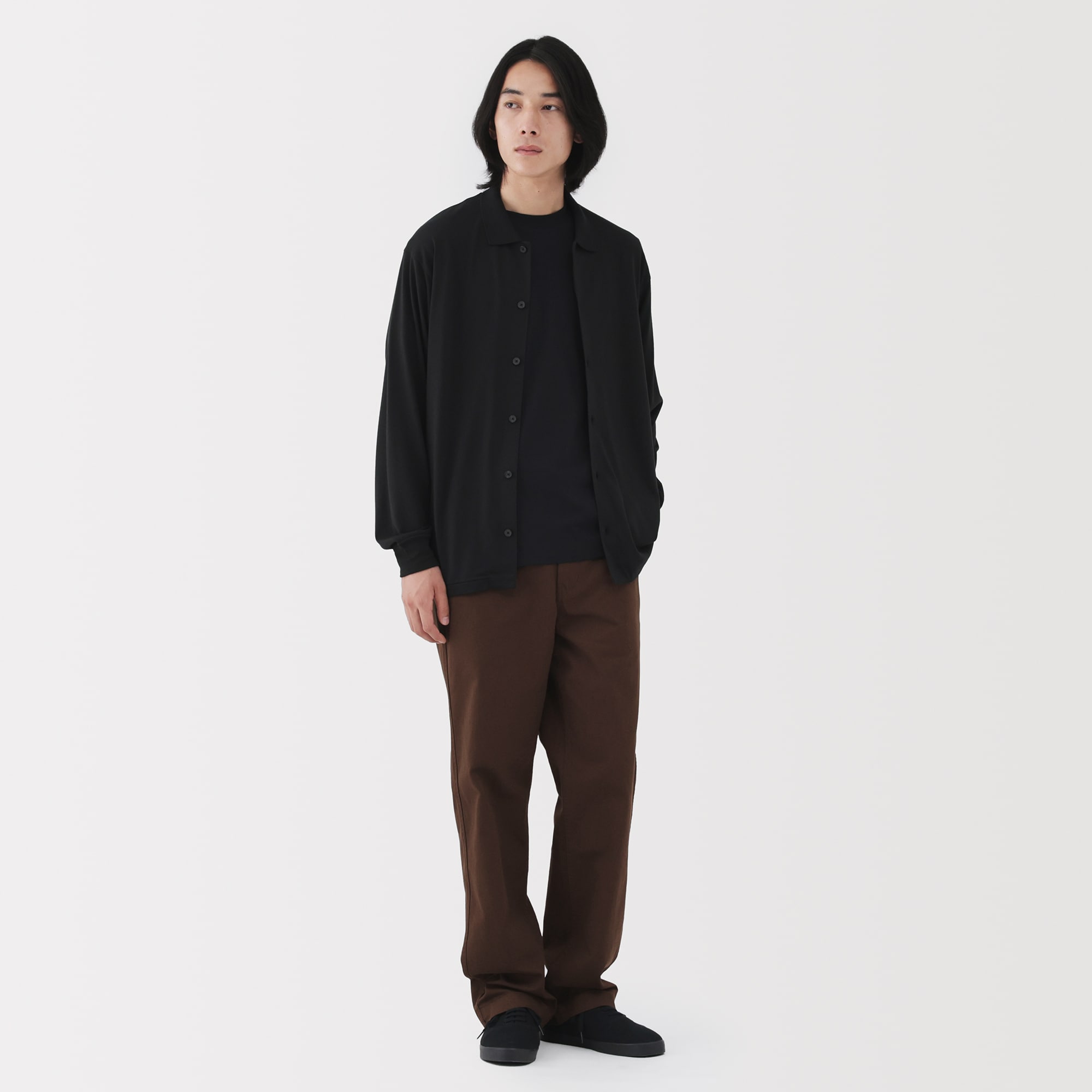 紳士 洗いざらしチノワイドパンツ | 無印良品