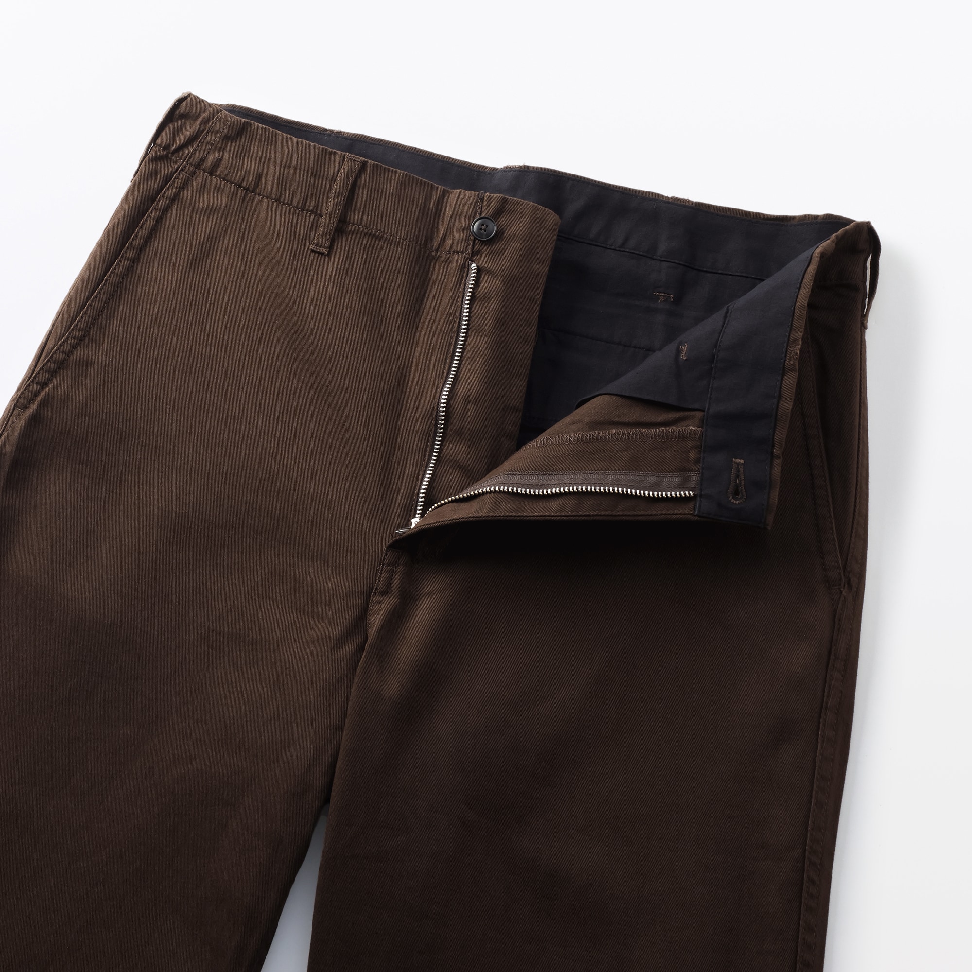 紳士　洗いざらしチノワイドパンツ