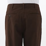 紳士　洗いざらしチノワイドパンツ