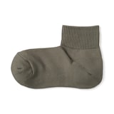 婦人　足なり直角　履き口やわらか　パイル編み　ショート丈靴下
