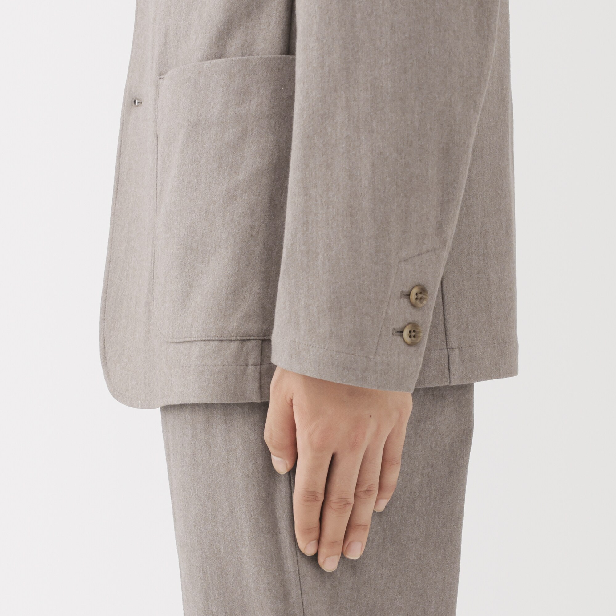 紳士　起毛ストレッチジャケット