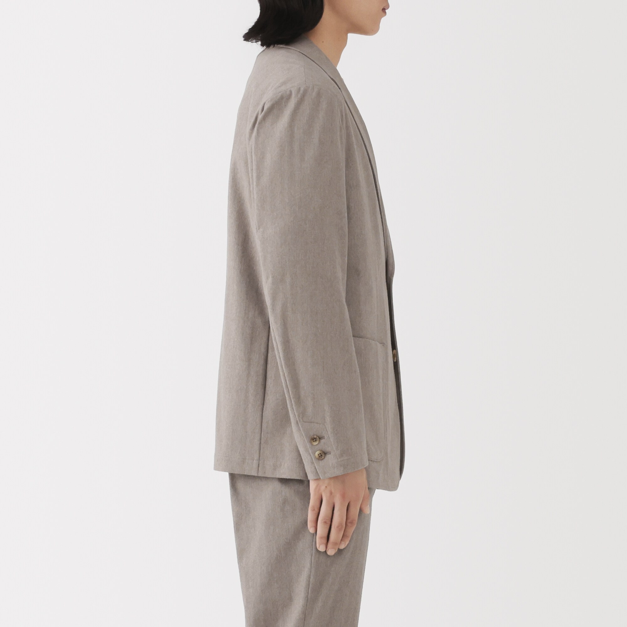 紳士　起毛ストレッチジャケット